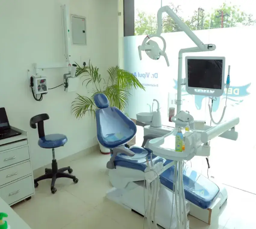 Treatment room at Dentonation Dental Clinic in Agra
